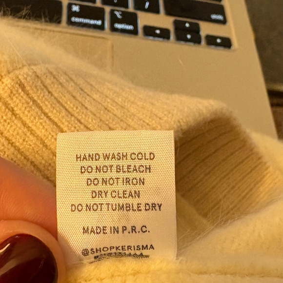 Kerisma Angora Sweater Cream Color S/M - Picture 6 of 6